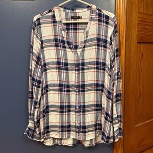 Max Jeans Plaid Top